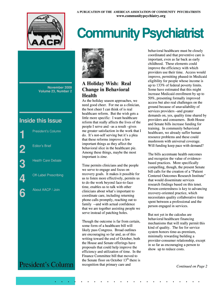 Fillable Online communitypsychiatry Community Psychiatrist