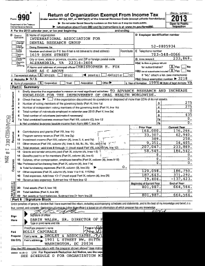 Return of Organization Exempt From Income Tax 01013 bNo1546LOob