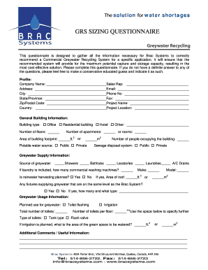 Brac Sizing Questionnaire - eco-smartorg