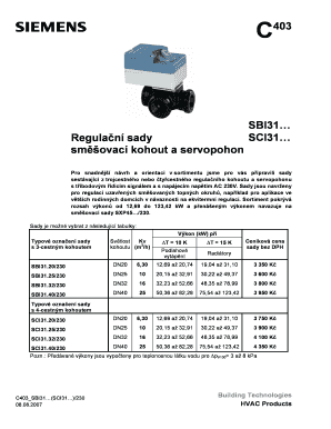 SBI31 Regula n sady SCI31 smovac kohout a servopohon - marinfo