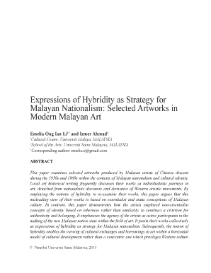 Photo and video release form for minors - Expressions of Hybridity as Strategy for Malayan - wacanaseni usm