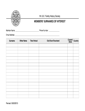 Format of compering - Member Name Phone Number - wise-fhs