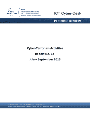 Cyber-Terrorism Activities Report No 14 July September 2015 - ict org