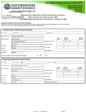 APPLICATION No Condition 1 of Planning - myeplanning oxfordshire gov