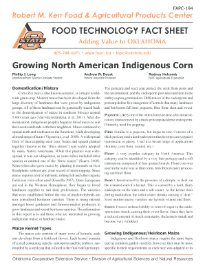 FAPC-194 Growing North American Indigenous ... - OSU Fact Sheets - osufacts okstate