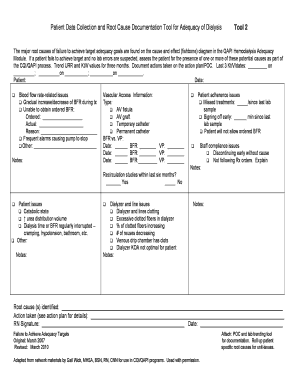 02Root Cause Documentation Tool - Adequacy of Dialysis - PEAKdoc