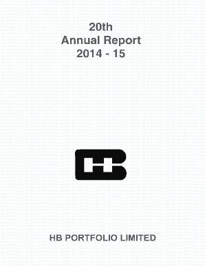 Annual Report 2014-2015 - HB Portfolio Ltd.