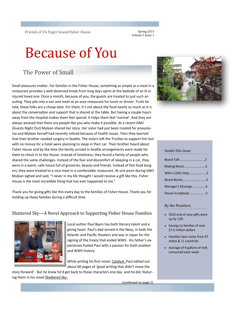 Fillable Online fisherhousevaps Friends of VA Puget Sound Fisher House