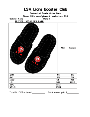 Weight chart for man - LSA LIONS ARK SLIDE CHART ORDER FORMDOC