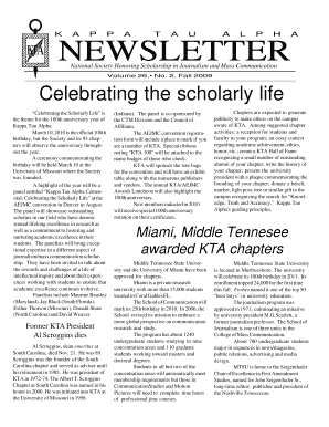 K A P P A T A U A L P H A NEWSLETTER - kappataualpha