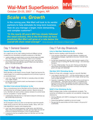 Walmart vendor application - Growth In the coming year, WalMart will look to its vendor partners to help stimulate its longterm business