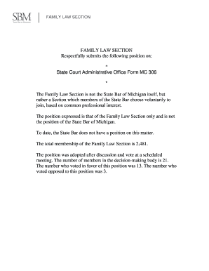 Fillable Online State Court Administrative Office Form MC 306 Fax Email Fillable Online State Court Administrative Office Form MC 306 Fax Email