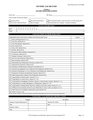 Nepal Income Tax Return Form