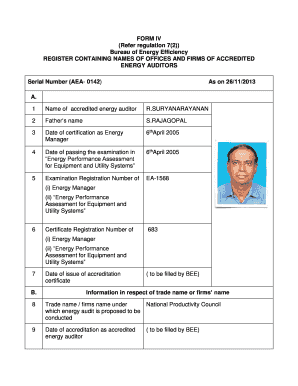 Lafd organizational chart - FORM IV (Refer regulation 7(2)) Bureau of Energy Efficiency REGISTER CONTAINING NAMES OF OFFICES AND FIRMS OF ACCREDITED ENERGY AUDITORS Serial Number (AEA 0142) As on 26/11/2013 A