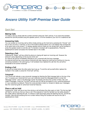 BAncerob Utility VoIP Premise User Guide