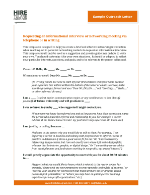 informational interview request email sample