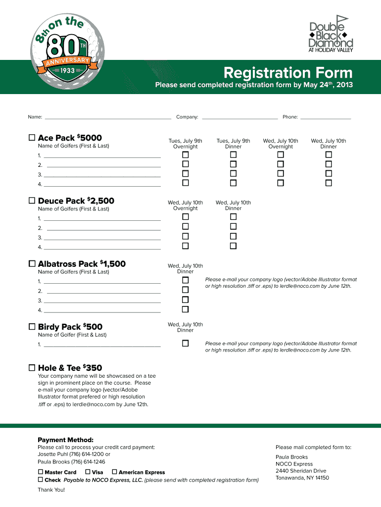 Fillable Online Registration Form NOCO Fax Email Print pdfFiller