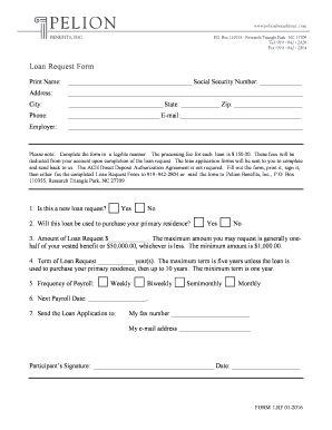 Loan Request Form