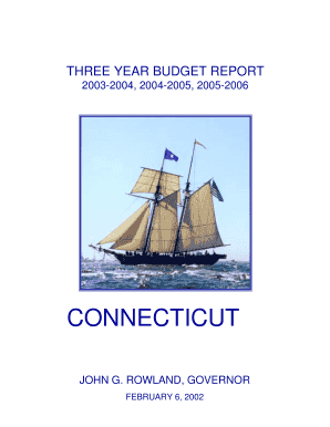 THREE YEAR BUDGET REPORT - ct