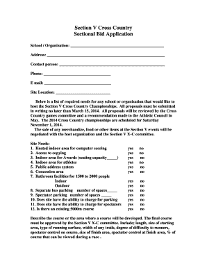 Fillable Online Section V Cross Country Fax Email Print - pdfFiller