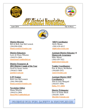 Usps shipping label template - June 2014 Vol 14 No 6 District Director Bill &amp - wvgwrra