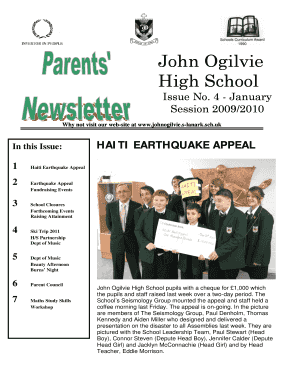 Risk management template excel - Parents' Newsletter - John Ogilvie High School - johnogilvie s-lanark sch