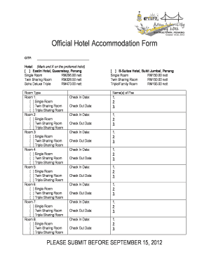 Official Hotel Accommodation Form - abf-onlineorg