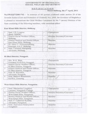 SOCIAL W ELFARE DEP A039RTMENT N OtIFICATION l Ilconferred - megsocialwelfare gov