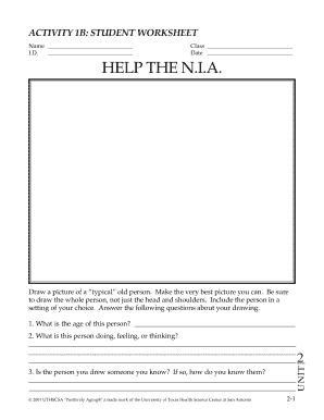 The Aging Hand Activity Sheet Fill Online Printable Fillable Blank Pdffiller