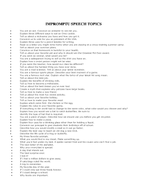 How to Write a Topical Speech | Synonym topical speech outline example
