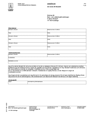 Skola24 Parent Account Application