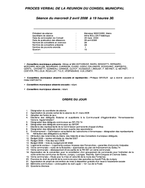 Conseillers municipaux prsents Mmes et MM ANTHONIOZ, BAZIN, BENDOTTI, - cranves-sales