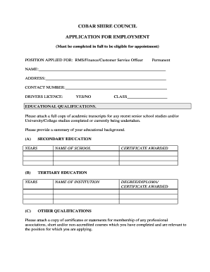 Proof of heirship affidavit - COBAR SHIRE COUNCIL application for employment - cobar nsw gov