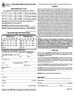 Fillable Online agility-entry-form-maac-nov-2014.doc Fax Email Print ...