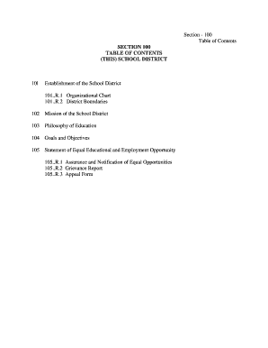 Organizational chart of hospital - Section -100 Table of Contents SECTION 100 TABLE OF - bridgecreek k12 ok