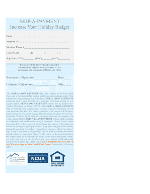 Letter of request sample - SKIP-A-PAYMENT Increase Your Holiday Budget - Community ...