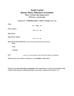 BSCKMEAb Scholarship Application - sckmea