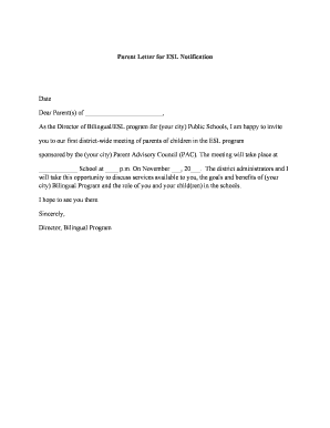 Parent Letter for ESL Notification - iowaaea