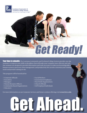 Louisiana Community and Technical College System Training Registration Form