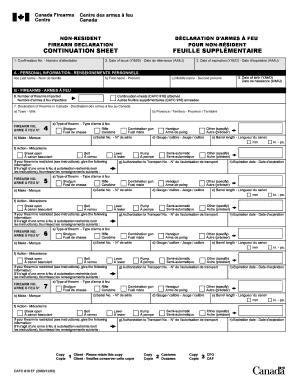 Conversion table of units - Continuation sheet feuille supplmentaire - The Hunting Report