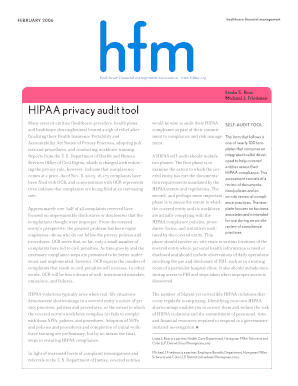 HIPAA Privacy Audit Tool