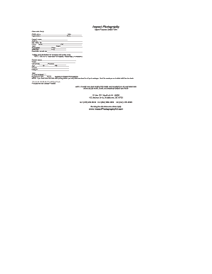 Sport Pictures Order Form