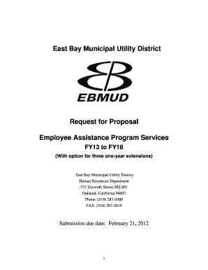 East Bay Municipal Utility District Request for Proposal Employee ...