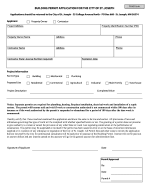 Building Permit Application