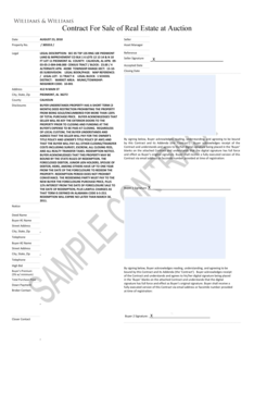 Real Estate Auction Contract