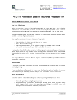 ACE Elite Association Liability Form