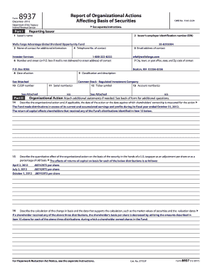 Form 8937 Report