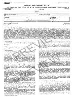 New York Condominium Lease Agreement