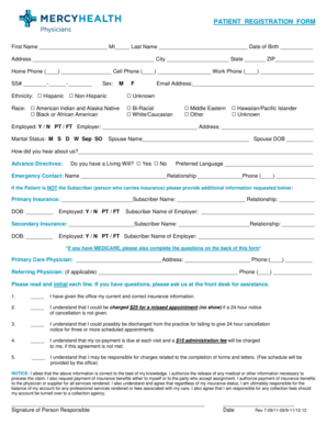 Patient Registration Form