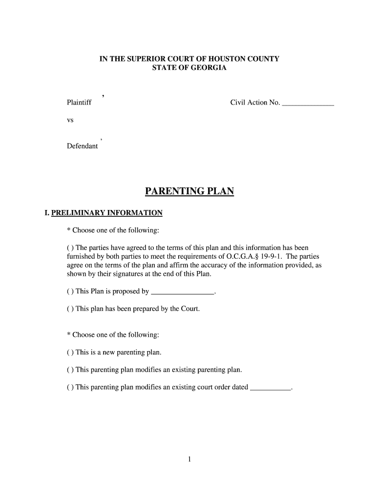 Shared Custody Agreement Template